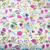 Printed Honeycomb VEGETAL2 White / Violet